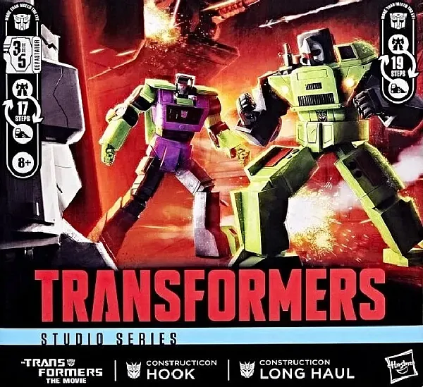 TRANSFORMERS THE MOVIE STUDIO SERIES 2-PACK ACTION FIGURE CONSTRUCTICON HOOK AND LONG HAUL 16.5 CM